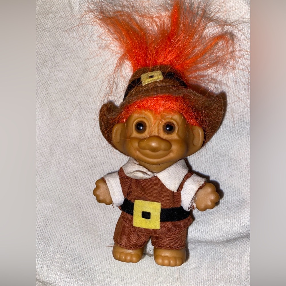 TROLL THANKSGIVING PILGRIM Russ 3" - Great Condition - Picture 1 of 3